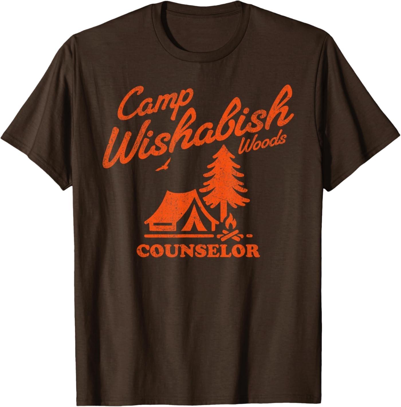 

Camp Wishabish Woods Wish-a-Bish Counselor Funny Summer Camp T-Shirt 5XL різнокольоровий