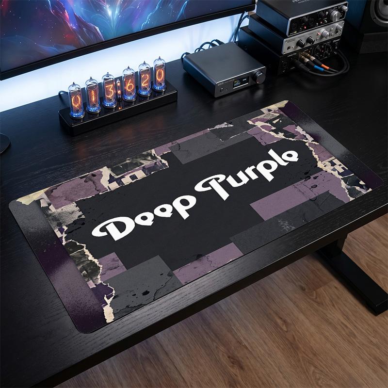 Deep Purple Print Large Mouse Pad Smooth Surface Anti?Slip Desk Mat For Gaming Office Laptop Decoration