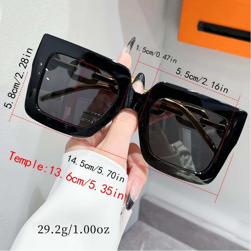 Luxury Square Fashion Glasses for Women Casual Candy Color Anti Glare Sun Shades for Beach Party Travel