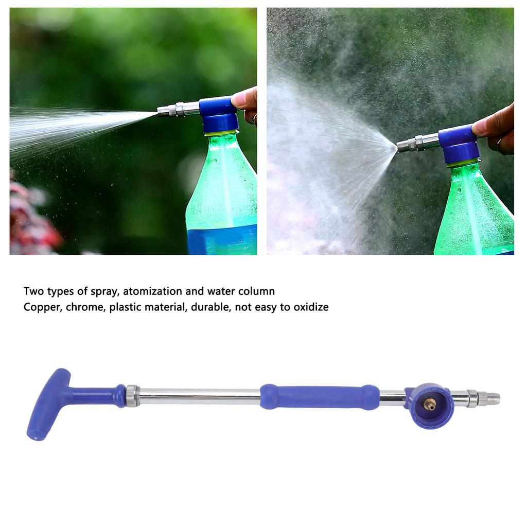 Garden Manual Spray Watering Head Two Spray Methods Drink Bottle Sprayer Head Nozzle Water Pressure Atomization Sprayer