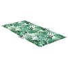 Low back Bench Cushions 4 pcs Leaf Pattern Fabric