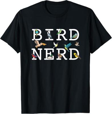 T-Shirt Cool per Amanti degli Uccelli, Regalo per Birdwatching, Birdwatcher, Birder