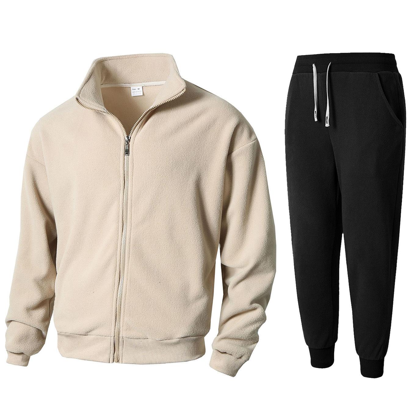 

Новый повседневный кардиган на молнии с круглым вырезом и длинными рукавами, с воротником-стойкой, костюм спортивный S белый