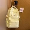 Schoolbag gentle light pink love embroidery girl heart backpack junior high school student party atmosphere class travel schoolbag