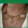 Shell Necklace Summer Ocean Jewelry With Adjustable Clasp For Women