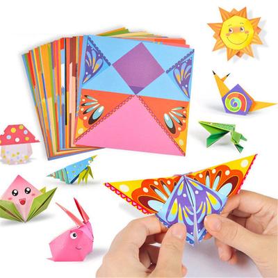 54 Σελίδες Montessori Toys DIY Kids Craft Toy 3D Cartoon Animal Origami Handcraft Paper Art Learning Εκπαιδευτικά παιχνίδια για παιδιά