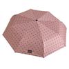 Polka Dot Folding Umbrella Uv Protection Lightweight Compact Portable Sun Rain Umbrella For Travel Outdoor Daily Use Beach