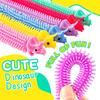 LATERN 40Pcs Fidget Stretchy Strings, 20CM Dinosaur Sensory String Toys Calming Noodles Stretchy String for Kids and Adults Against Anxiety, Fidgetin