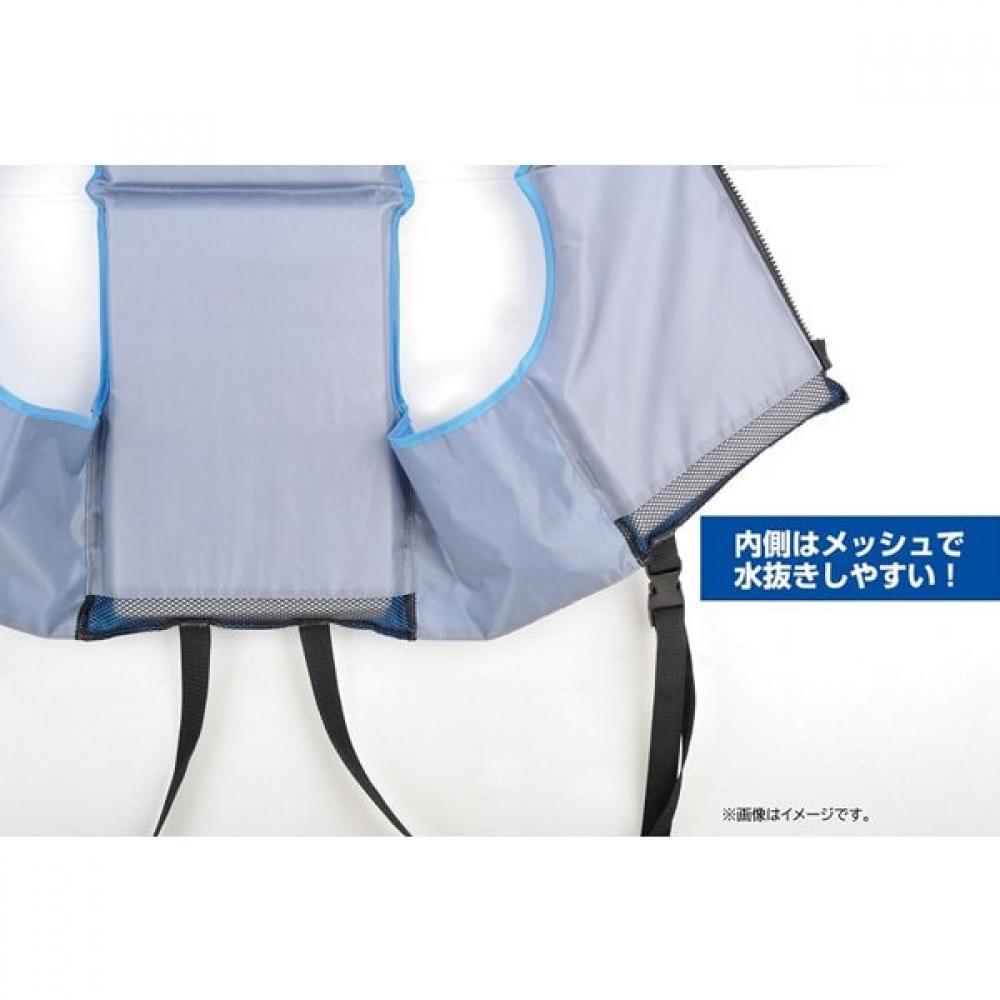 Captain Stag Us 3016 [hula Floating Vest With Reflective Tape Adult Black Blue]