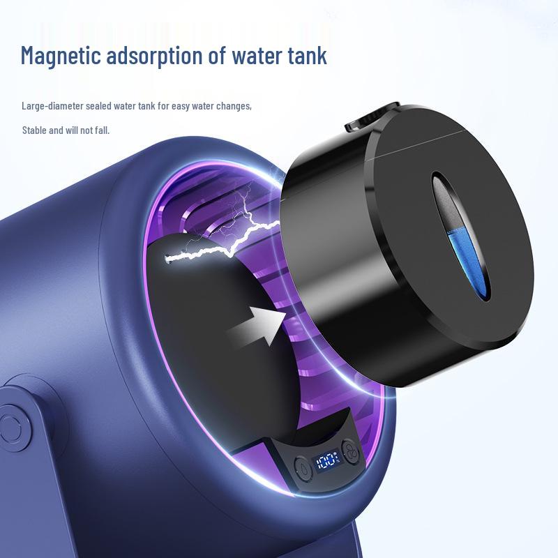 High-Power Wall-Mountable Desktop Fan with Type-C Charging & Digital Display