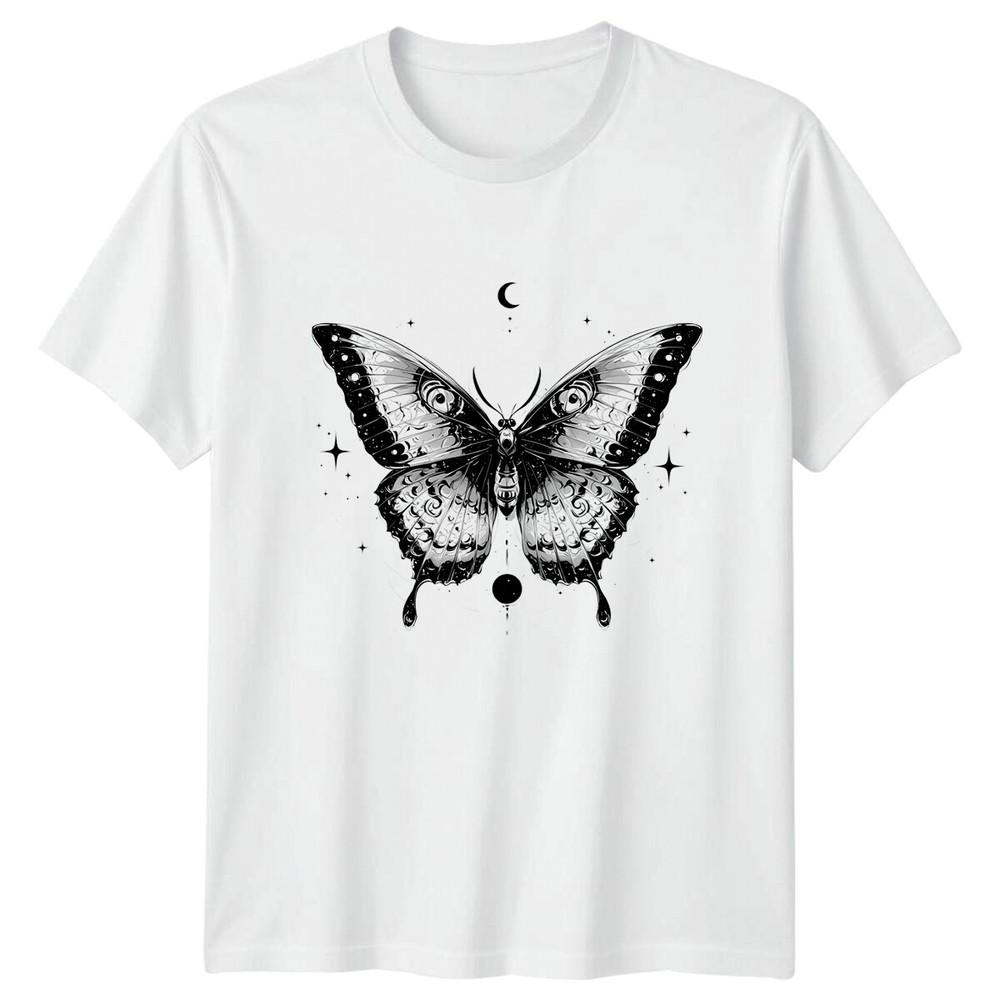 Celestial Butterfly TShirt Moon Stars Witchy Aesthetic Magic Tee S