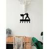 Wrought Iron Key Holder Hook, Creative Character Decor, Wall Mounted, Entryway Organizer, 1 Piece