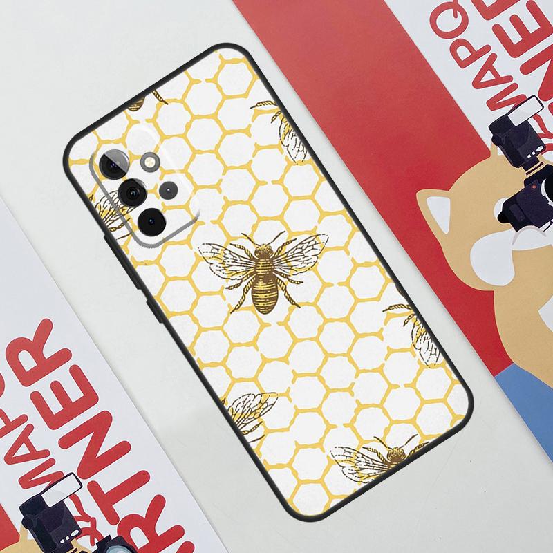 Bee Honey Case For Samsung Galaxy A53 A16 A26 A36 A56 A55 A35 A15 A52 A32 A12 A33 A13 A14 A34 A54 A17