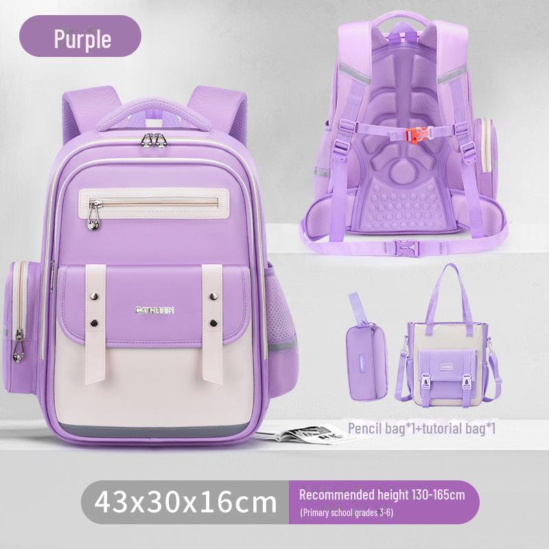 Cloud Schoolbag: Large Capacity, Lightweight Backpack for Grade 1-6 Boys & Girls