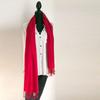 Silk and Wool Plain Stole for Women [NEW COLORS] (Real Red)