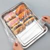 20 Stück/Packung Transparente Extra Große Frischhaltefolienabdeckungen Lebensmittelqualität Frische Staubschutzhüllen Verdickte Elastische Abdeckungen Für Restaurants Gekochte Speisen Backen