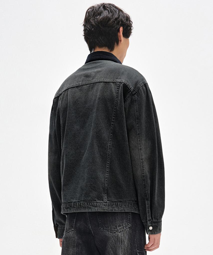 Decet Denim Work Jacket Dcjk003Dkhakia
