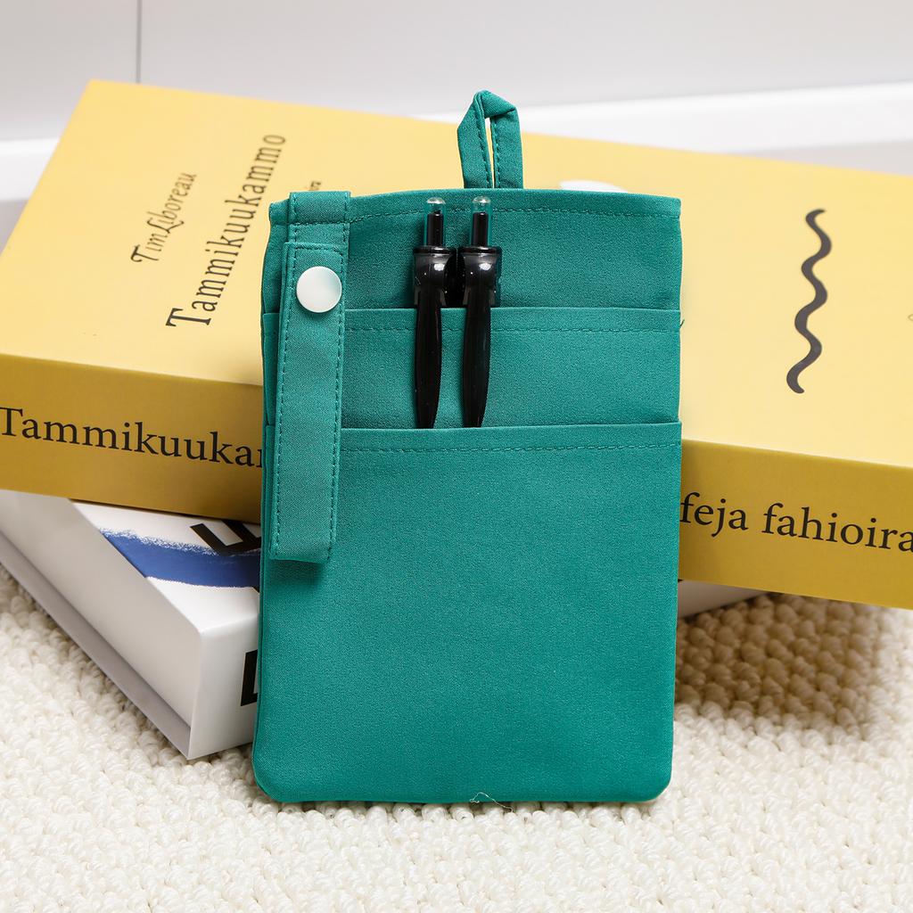 Solid Quick-dry Nurse Pocket Organizer Polyester Spandex Pouch Pen Holder Clip-on Utility Pocket for Pens P-TLSG-01
