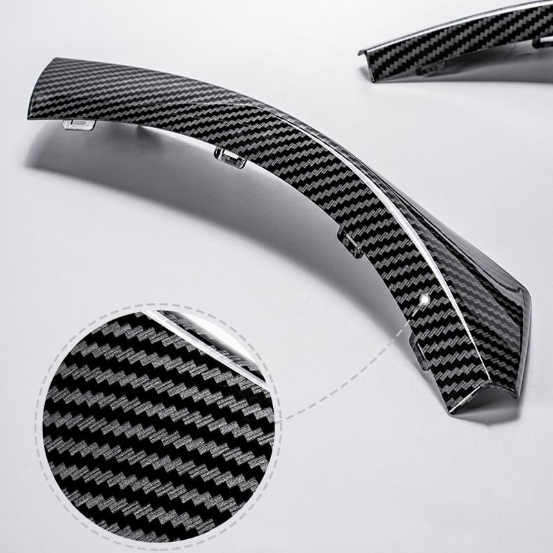 Carbon Fiber Matte Black ABS Inner Interior Door Panel Pull Handle Cover for BMW E90 E91 3-Series Sedan, Wagon 2005-2012