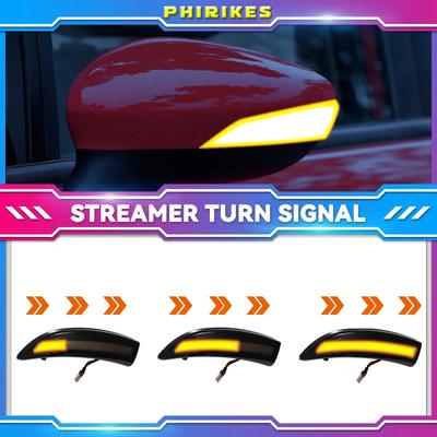 LED dynamické směrové světlo boční zrcátko sekvenční směrové světlo pro Ford Fiesta MK6 VI /UK MK7 2008-17 B-Max 2012-17