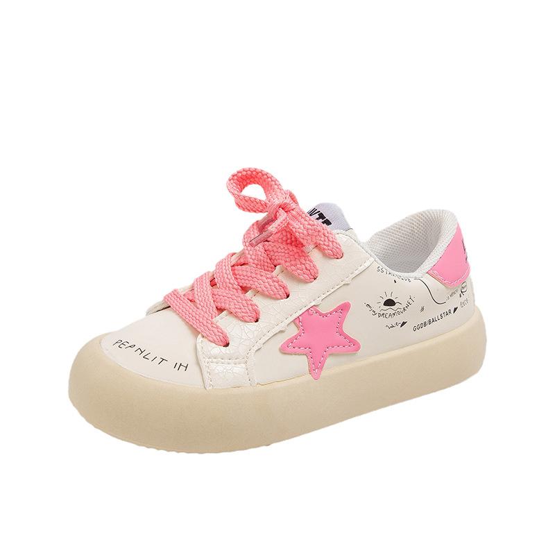 

Корейская версия детских кожаных кед на мягкой подошве, новые весенне-осенние низкие повседневные спортивные кроссовки для мальчиков и девочек, студентов, универсальные 31 yards inner length about 19.5CM