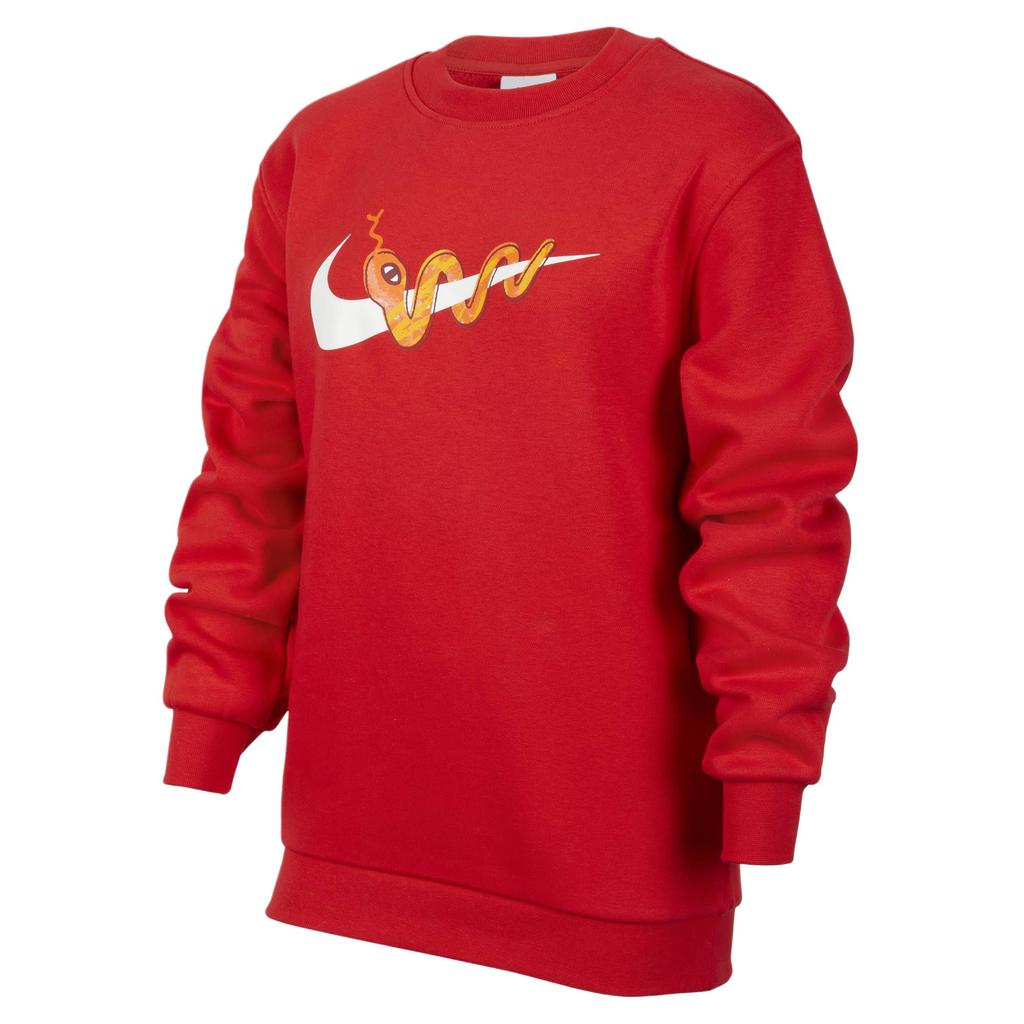 Nike Sportswear Club Snake Welcoming Series NSW Crewneck Pullover Fleece Long Sleeve Unisex Tops University-Red HV8965657
