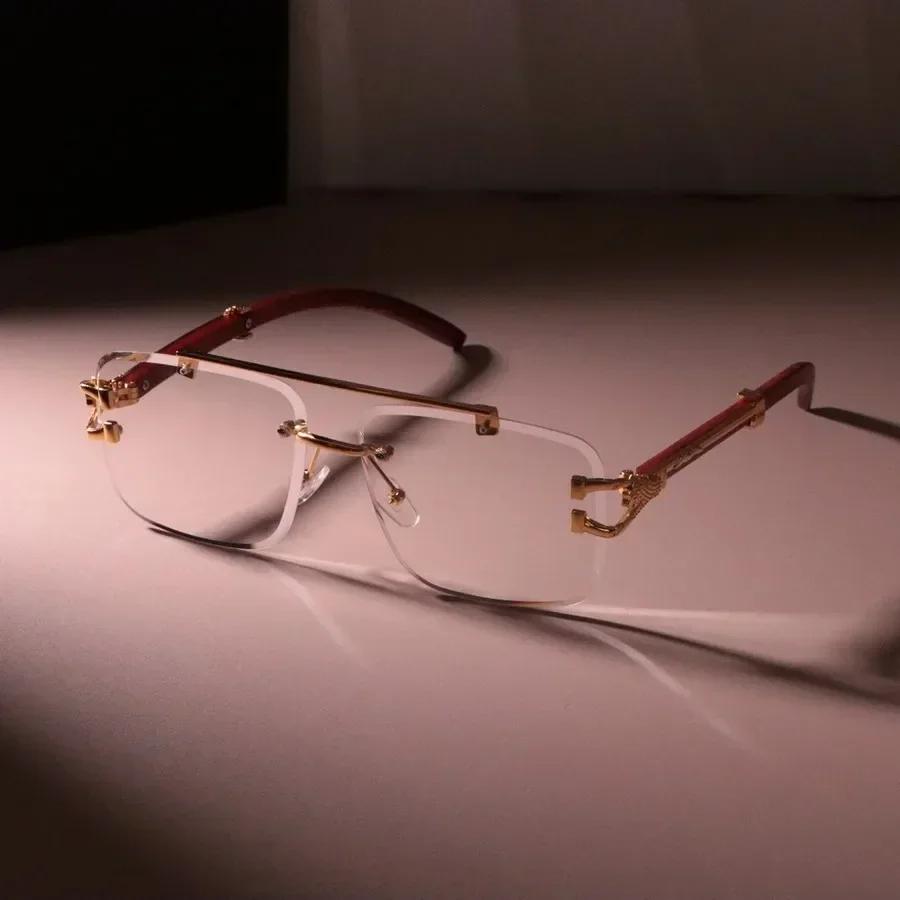 

Frameless Lovely Square Sunglasses Women Men Brand Designer Casual Sun Glasses Female Male Colors Mirror