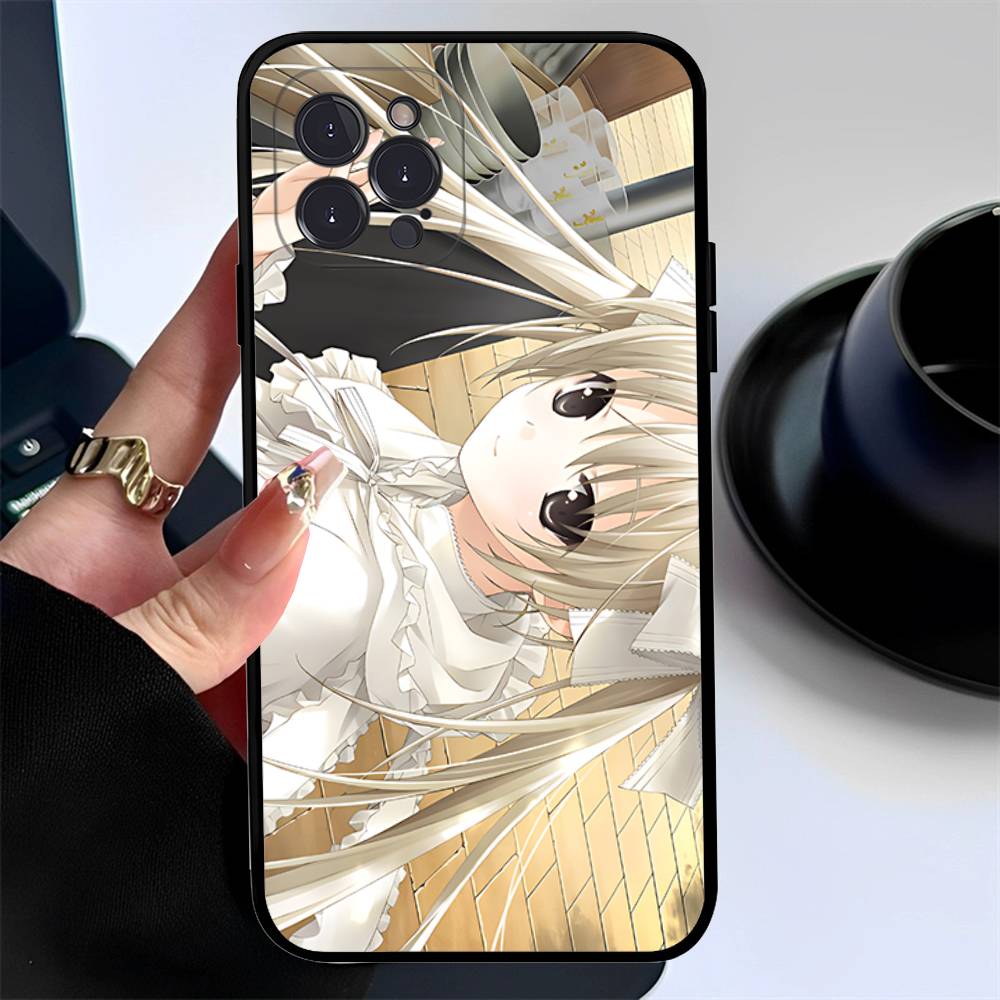 Yosuga No Sora Cartoon Phone Case Silicone Soft For Iphone 16 15 14 13 12 11 Pro Mini XS MAX Plus X Cover