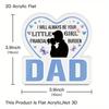 1pc Acrylic Sign - 'Dad, I Will Always Be Your Little Girl Financial Burden' | Romantic Tabletop Decoration for Home, Farmhouse Living Room 