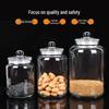 Transparent Glass Sealed Storage Jar