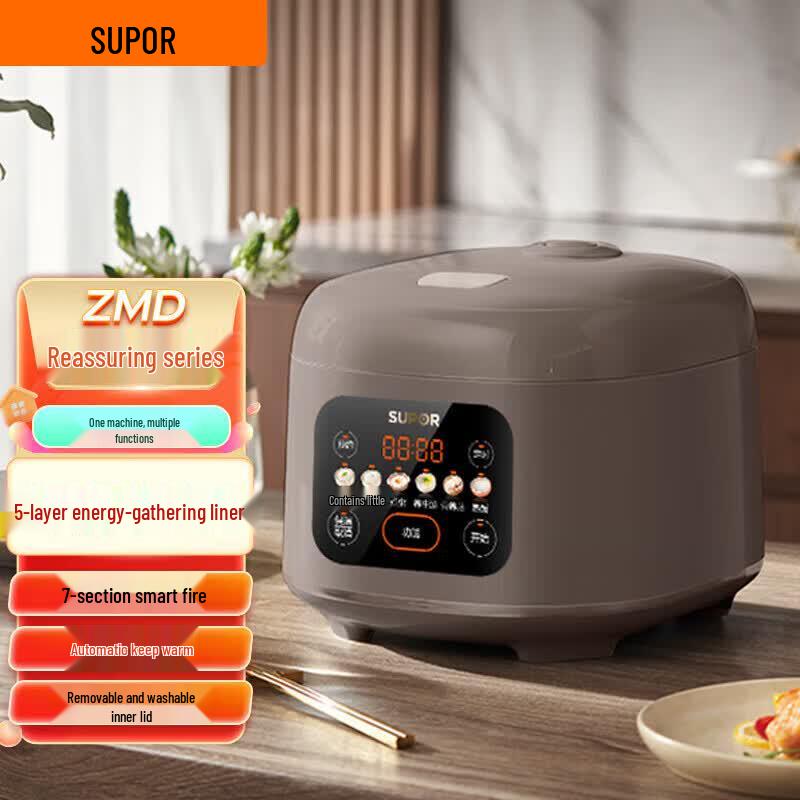 SUPOR Multi-functional Smart Electric Rice Cooker 4L CN plug (adapter included)