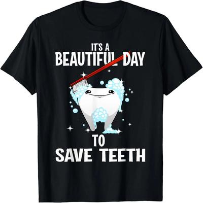 T-shirt Drôle Dentaire Pour Hommes Femmes Dents Dentiste Fée des Dents Hygiène
