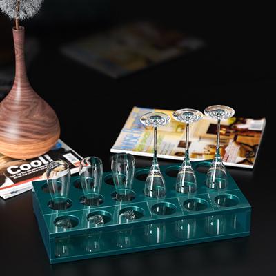 Rectangle Bracket Mold Epoxy Resin Silicone Cup Storage Container Mould for Casting DIY Organizer 6-Cavity Silicone Rack