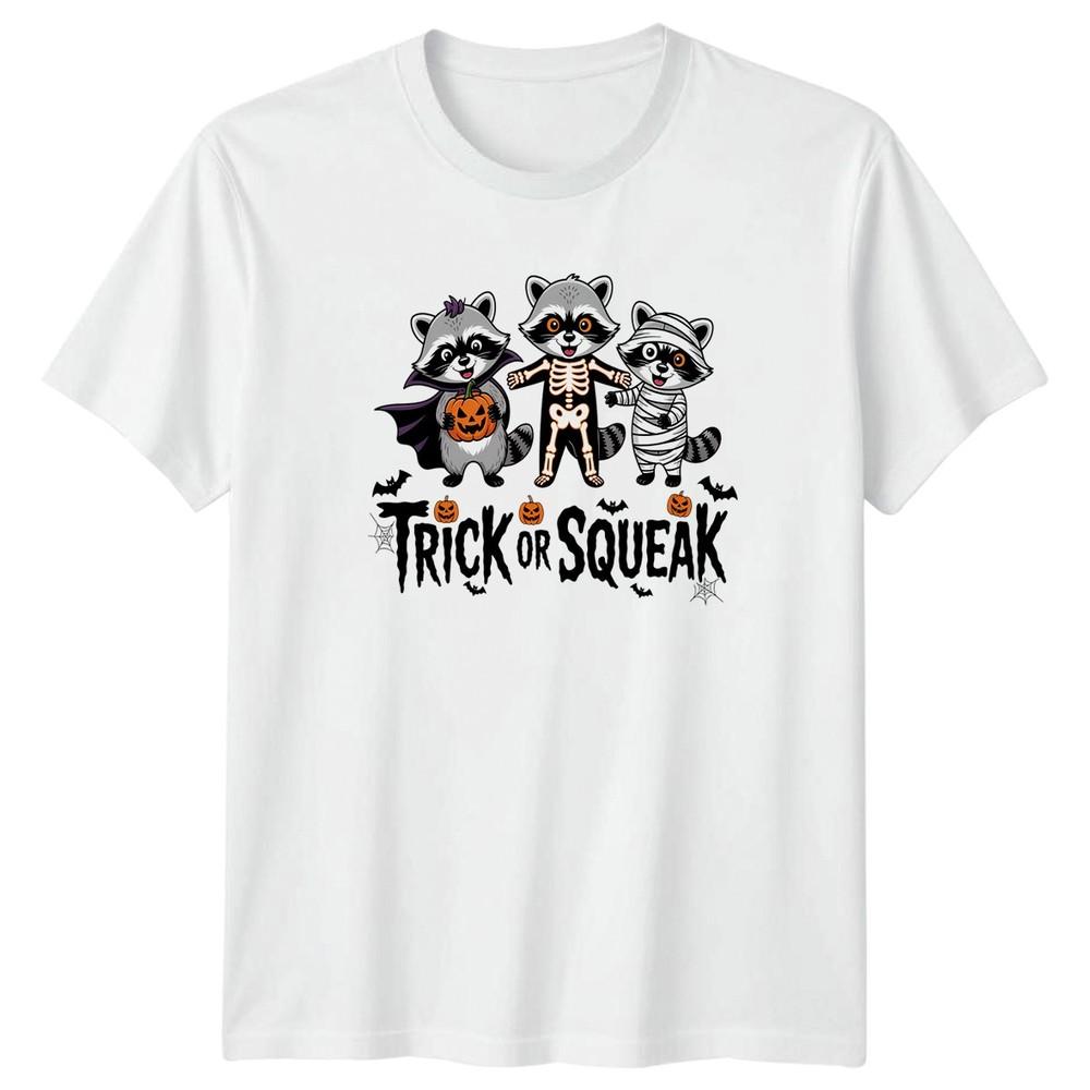 Trick Or Squeak TShirt Raccoon Halloween Gift For Him And Her S