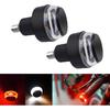 2 PCS Motorcycle Handle Bar End Light Dual Color Turn Signal Light Grip Plug Side Marker Lamp Direction Indicator Lights 12V Daytime Running Lights