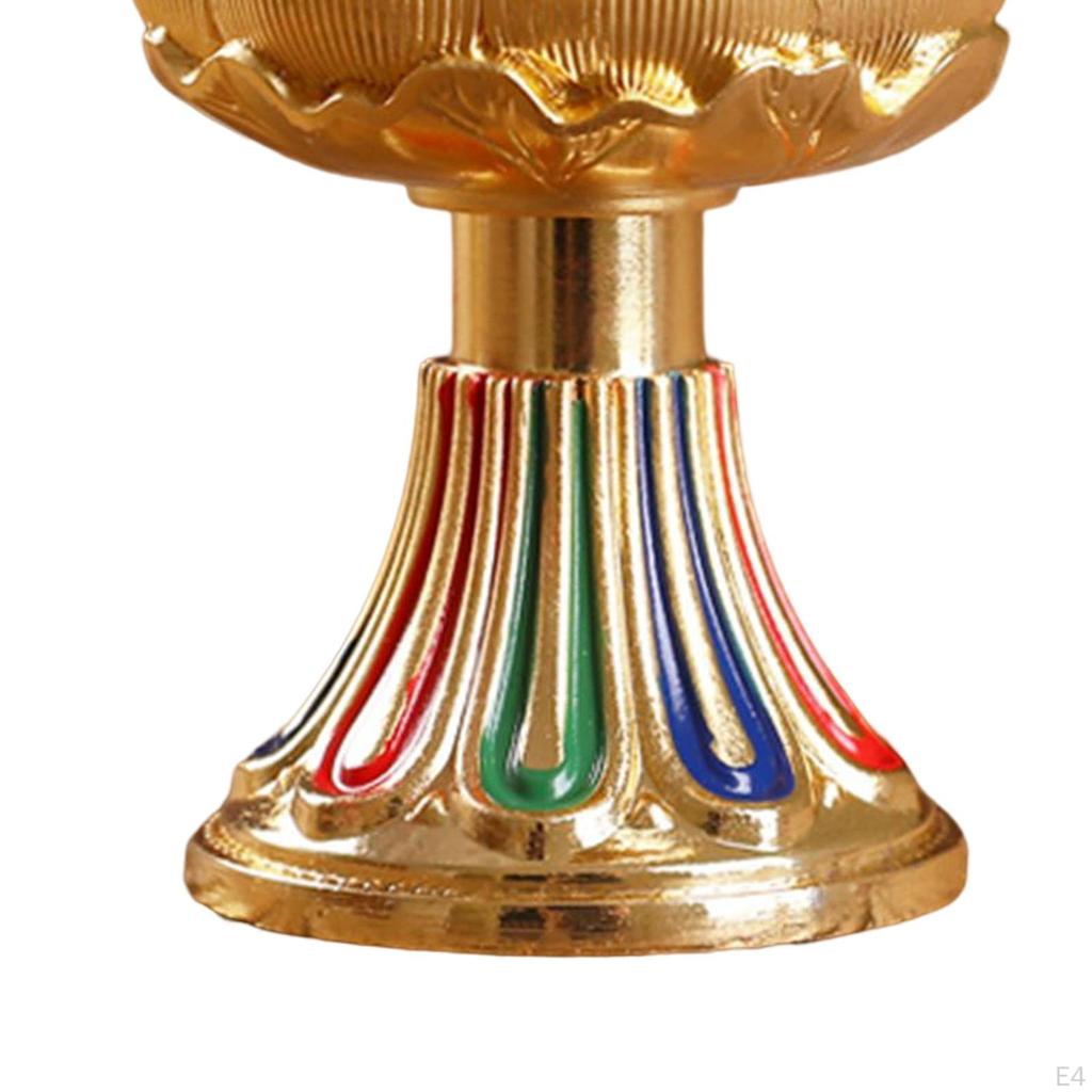 Elegant Lotus Ghee Candle Holder for