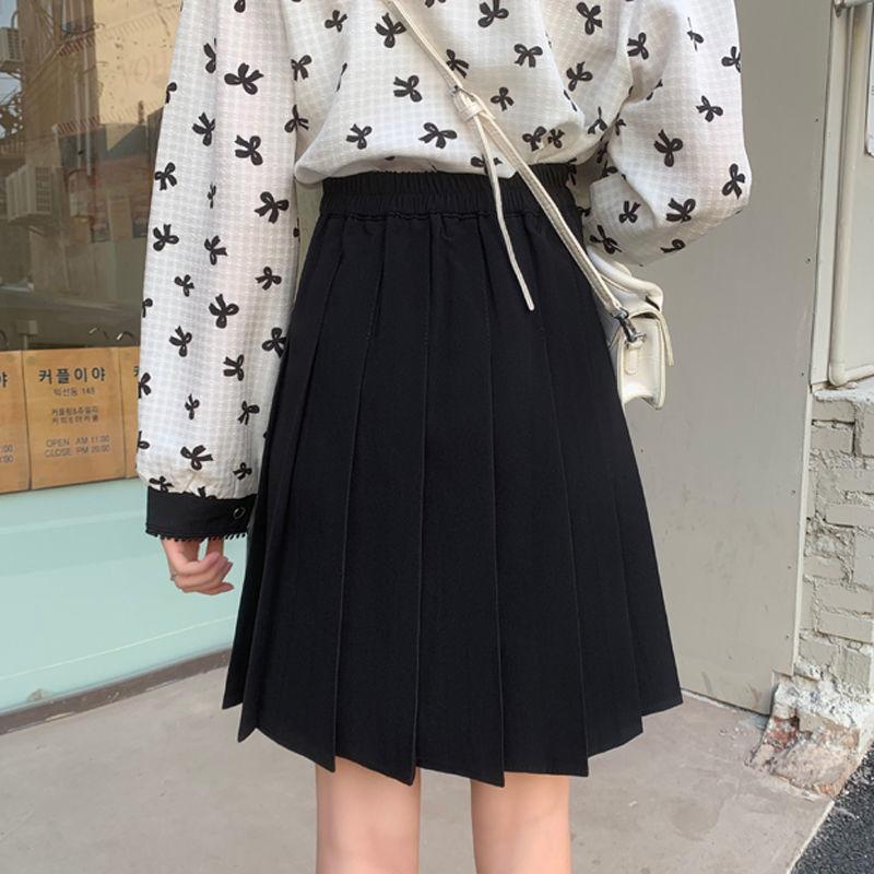 Gonne Pieghettate Donna Vita Alta Estate Lunghezza al Ginocchio Stile Preppy Harajuku 3XL Taglia Grande Chic Strada Scuola Cosplay Casual Donna