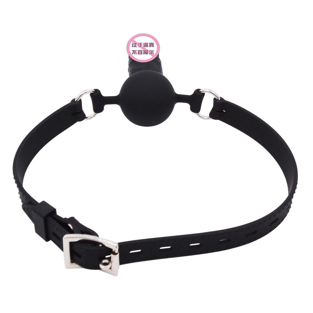 SM Silicone Dildos Ball Gag Deep Throat Penis Mouth Ball Sex Toys Adult Sex Supplies Male and Female Slaves Binding Training