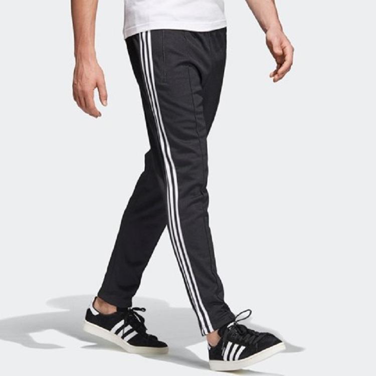 Adidas Originals Trefoil BB Track Pants International Version With Logo Embroidery Stripes Men Bottoms Black CW1269