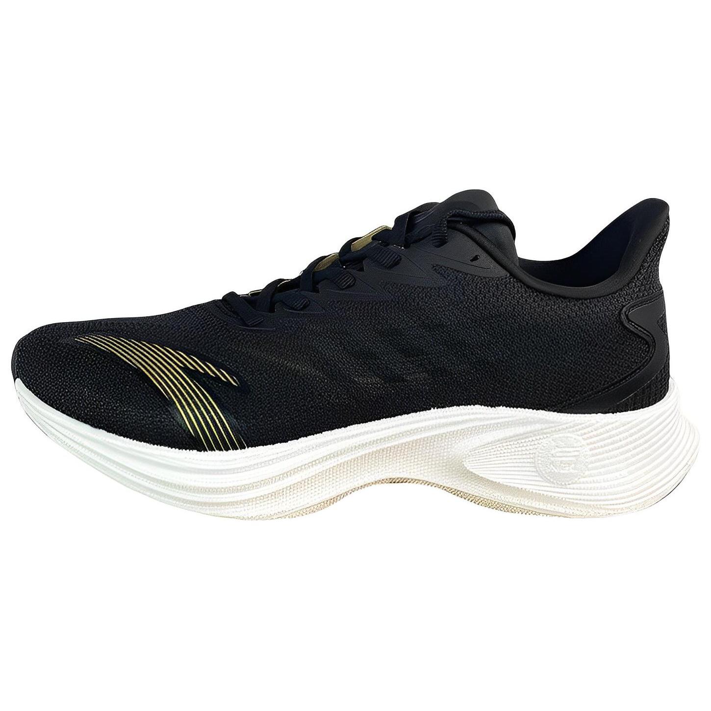 

new Anta MACH 2.0 Slip Resistant, Abrasion Resistant, Breathable, Lightweight Running Shoes Black Gold 40.5