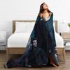 The Vampire Diaries Damon salvatore Bedding Throws Flannel Bedspread For Bedroom Funny Sofa Bed Cover