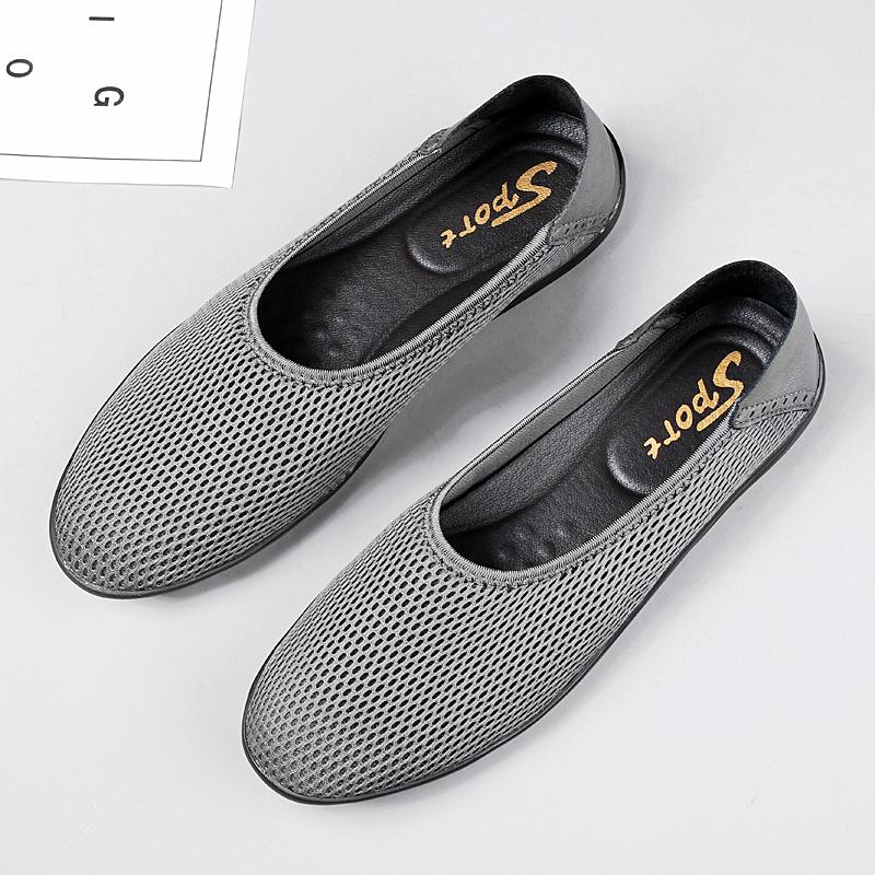 Summer Hot Selling Men's Loafers Breathable Flat Bottomed Walking Shoes Soft Soled Comfortable Men's Business Casual Shoes