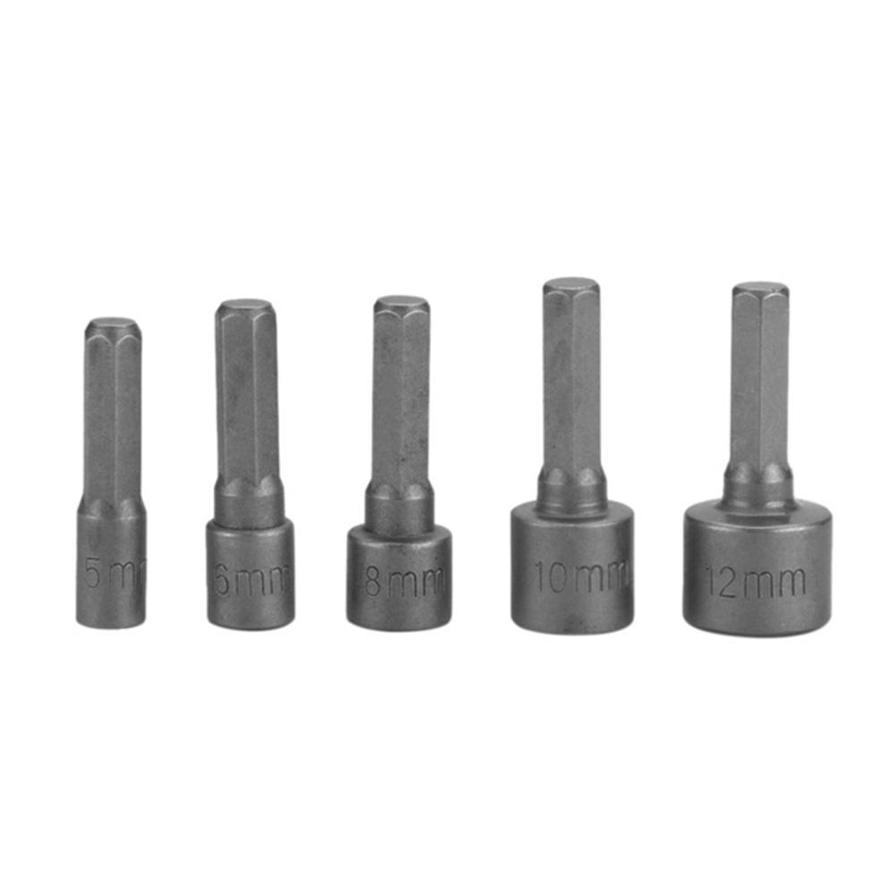 9 Stück 5mm-13mm Stahl Sechskant Nusskasten Aufsätze Nussfahrer Set Bohrer Adapter