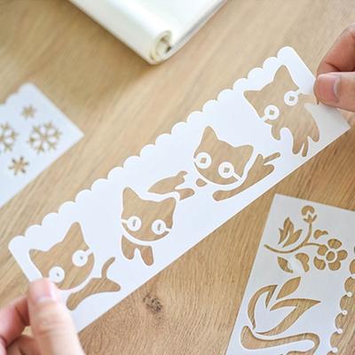 Kindermalwerkzeuge Handbemalte Schablone Fotoalbum Zeichenschablonen Buchstabenschablone DIY-Vorlage Zeichenvorlagen