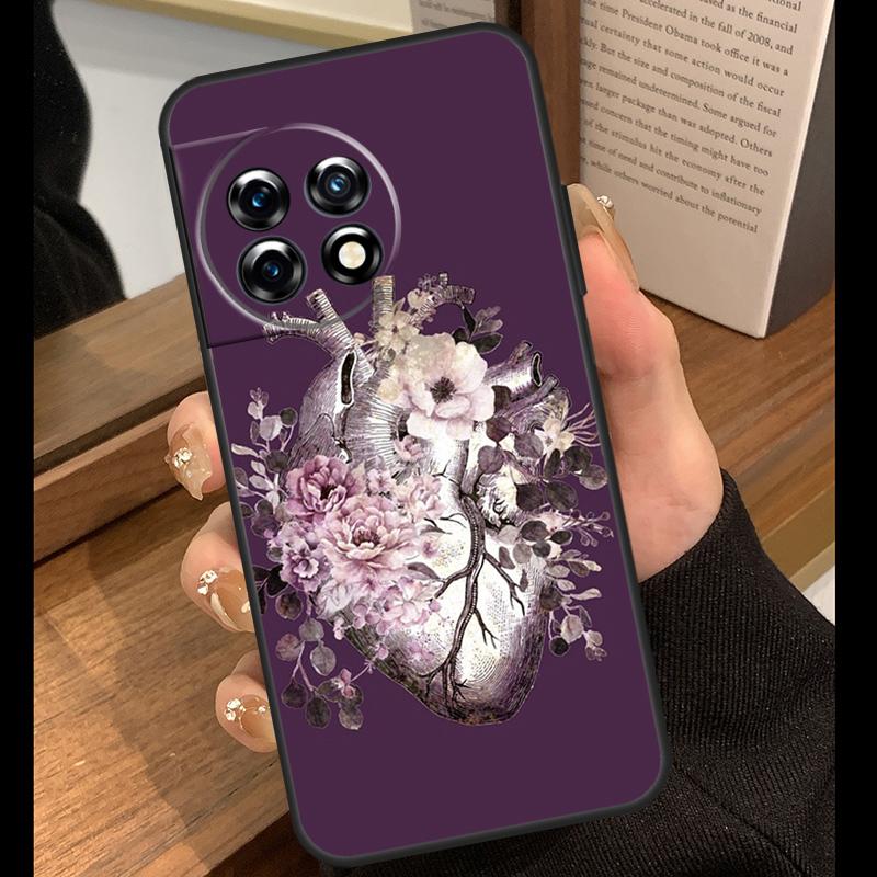 Human Anatomy Heart Art Case For OnePlus 15R 13R 13T 12R 15 13 12 11 10 Pro 10T Nord CE 3 4 Lite N20 N30 Nord 5 Cover
