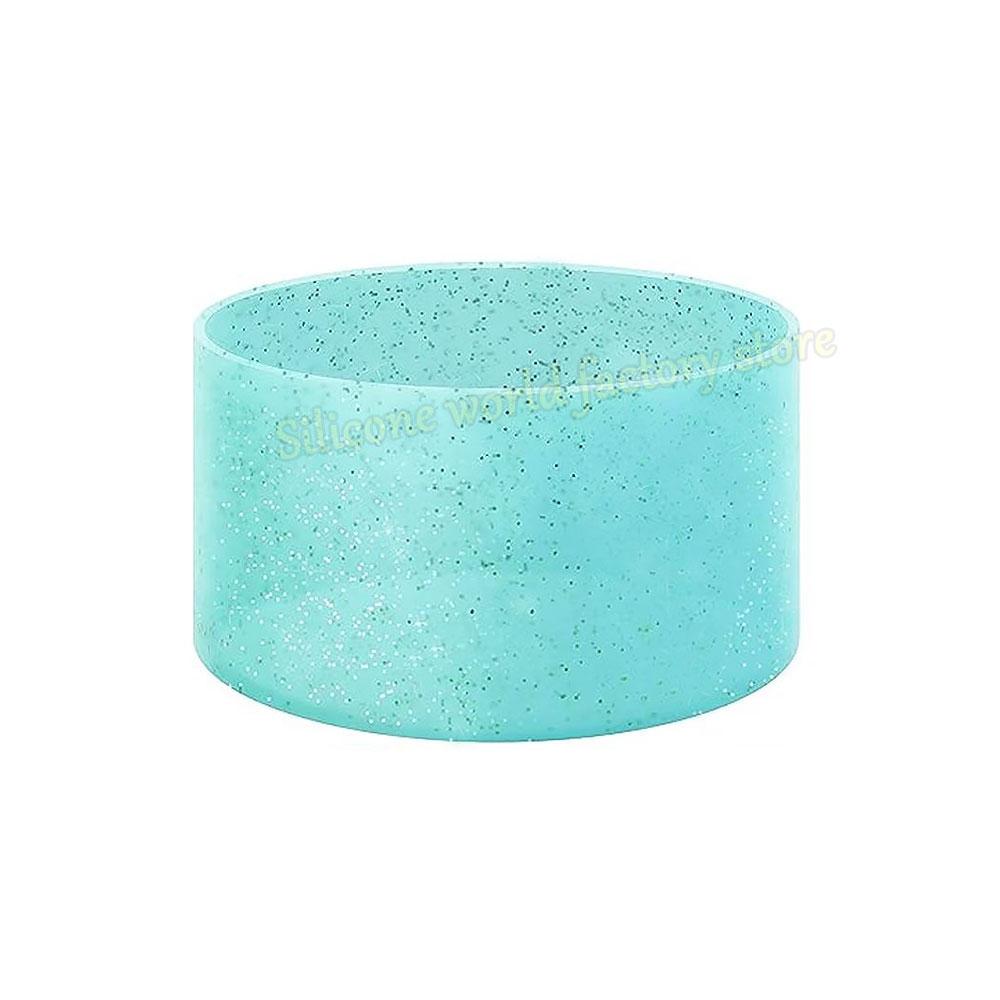 SW 7.5CM Glitter Silicone Cup Bottom Cover For Stanley 40oz/30oz Tumbler Anti-Slip Silicone Boot Sleeve 75MM Water Bottle Covers