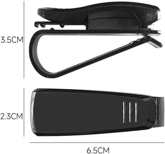 Einfachster Autobrillenhalter, Sonnenbrillenclip, Sonnenblendenclip, Karte