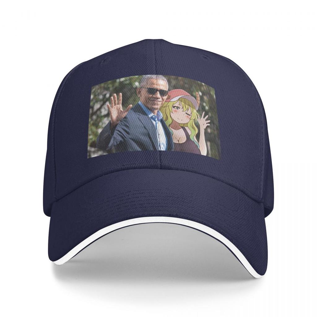 Obamas Dragon Maid Baseball Cap Trucker Hat Sailor Cap for Unisex Womens Golf Wear Unisexs