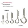 Steel Wire Rope Lock Feeder Safety Hook with Buckle for Picture Hanging