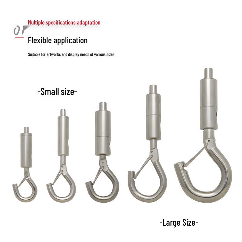 Steel Wire Rope Lock Feeder Safety Hook with Buckle for Picture Hanging